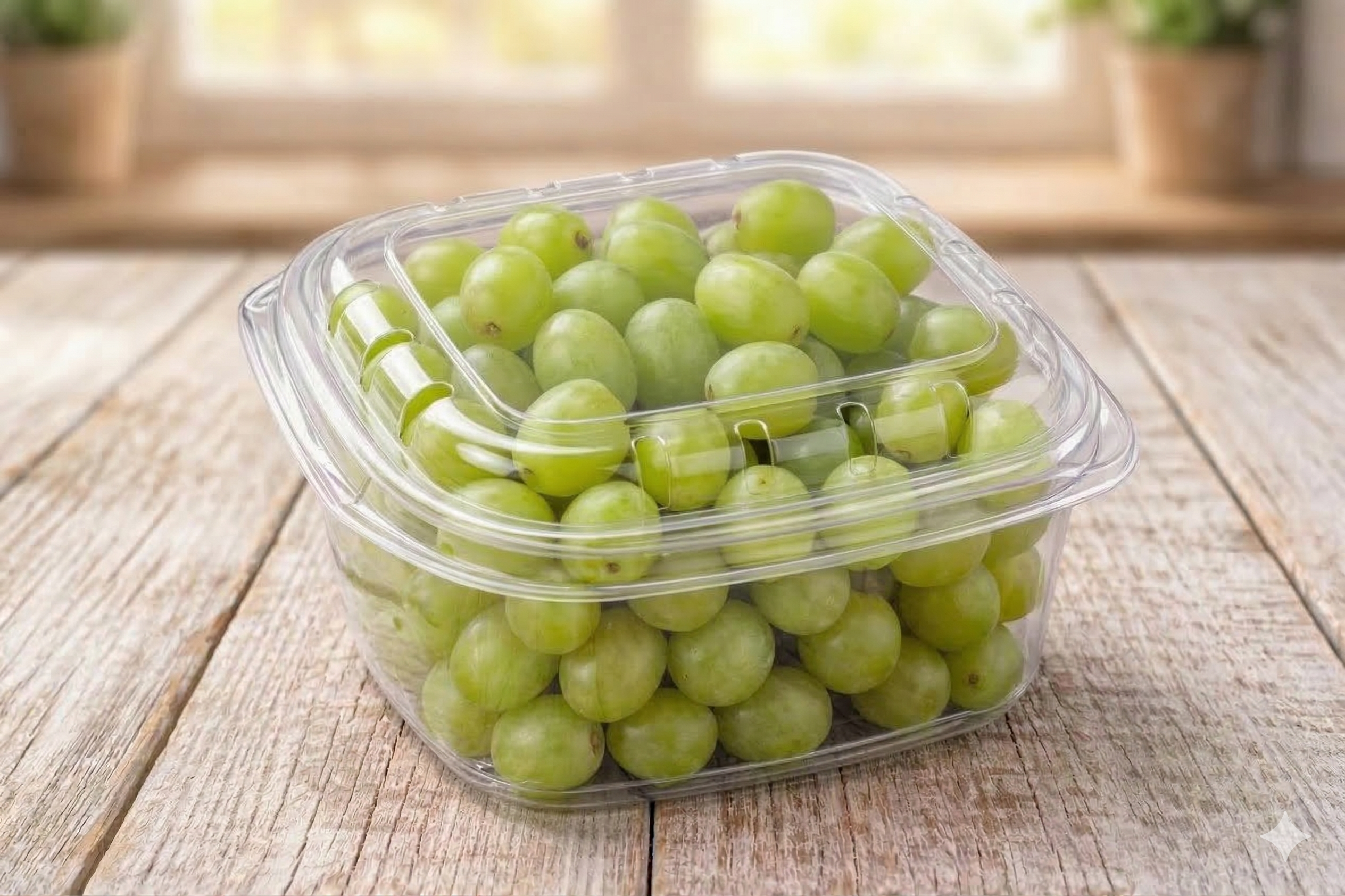 Fresh Green Grapes Box